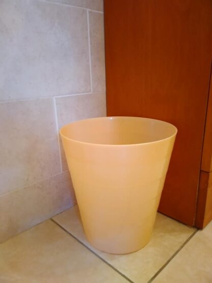 Tapered Waste Bin- Cream