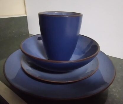 Ceramic 16pc Dinner Set- Blue