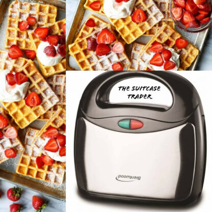 Brentwood Waffle Maker - Silver & Black