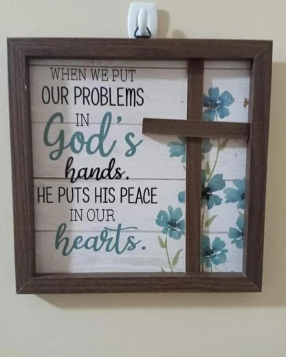 Inspirational Wall Plaque- God's Hands
