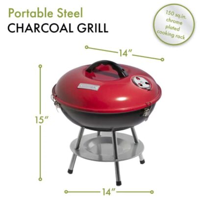 Portable Charcoal BBQ Grill - Image 2