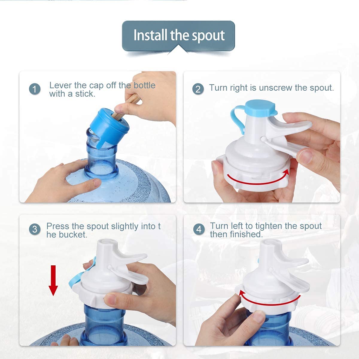 Water Stand With Dispenser- 5 gallon - Image 3