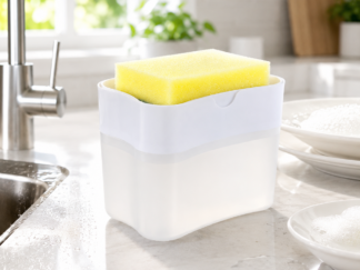 2-in-1 Soap Dispenser with Sponge Holder