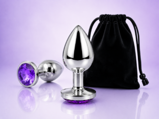 Stainless Steel Jewel Plug with Storage Pouch